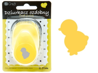 Dziurkacz ozdobny DPCRAFT 2,5cm Kurczaczek