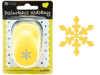 Dziurkacz ozdobny DPCRAFT 2,5cm �nie�ynka (JCDZ-110-145)