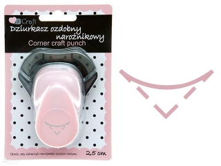 DZIURKACZ OZDOBNY NARO�NIKOWY 2,5CM ZAOKR�GLACZ