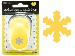Dziurkacz ozdobny DPCRAFT 2,5cm �nie�ynka