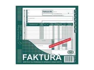 Druk-faktura 2/3 A4 brutto 142-2E