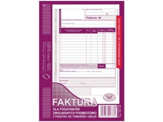 Druk 202-3E Faktura dla podatnikw zwolnionych podmiotowo z 