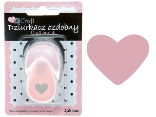 Dziurkacz ozdobny DPCRAFT 1,6cm Serce