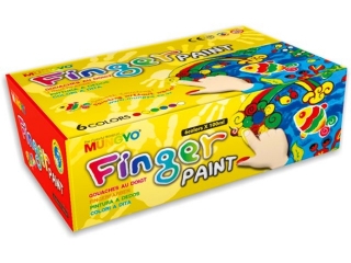 Farby do malowania palcami MUNGYO 6 kolor�w 100ml