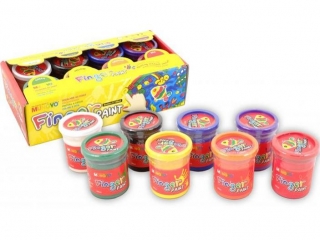 Farby do malowania palcami MUNGYO 8 kolor�w 100ml