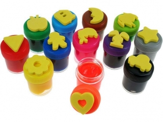 Farby do malowania palcami TITANUM 12 kolor�w x 15ml