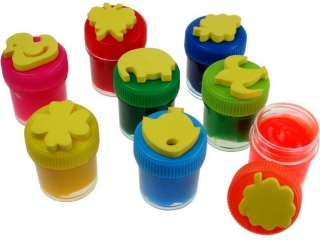 Farby do malowania palcami TITANUM 8 kolor�w 15ml