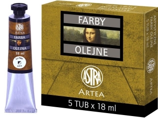 Farby olejne 18ml ASTRA - biel cynkowa