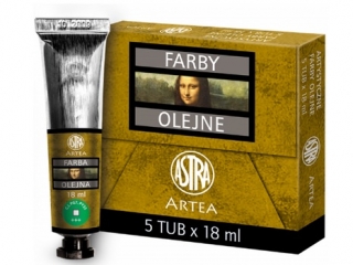 Farby olejne 18ml 5szt ziele� Veronese
