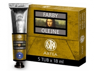 Farby olejne 18ml 5szt ultramaryna niebiesk