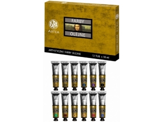 Farby olejne 12 kolor�w zestaw kolor�w II