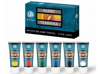 Farby Tempera Astra 6 kolor�w 20ml