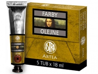 Farby olejne 18ml 5szt czerwie� Marsa
