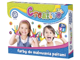 Farby do malowania palcami ASTRA 4 kolory 50ml