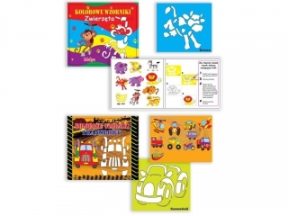 Ksi��eczka A4 Kolorowe wzorniki szablony