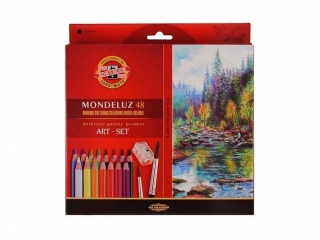 Kredki akwarelowe KOH-I-NOOR Mondeluz 48 kolory