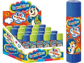 Klej w sztyfcie ST.MAJEWSKI Bambino  9g (24szt. display)