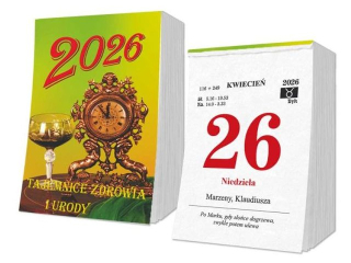 Kalendarz zdzierak SAPT SD2 2026