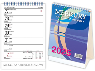 Kalendarz biurkowy TELEGRAPH Merkury 2025