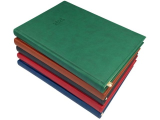 Kalendarz książkowy KRESKA A4 Vito dzienny z registrami 2026