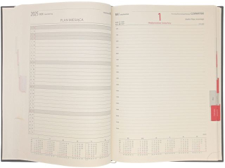 Kalendarz ksikowy KRESKA A4 Vito dzienny z registrami 2026