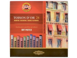 Pastele suche KOH-I-NOOR Toison D'or 24 kolory (8514)