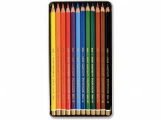 Kredki KOH-I-NOOR Polycolor, metalowe opakowanie 12 kolor�w