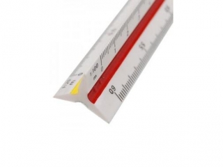 Linijka tr�jboczna KOH-I-NOOR 30cm skal�wka 603 Geodezyjna