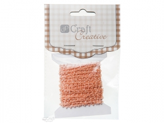 Sznureczek koralików DPCRAFT 4,5 m pomarańczowy