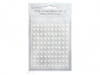 Per�y samoprzylepne DPCRAFT 5mm 100 szt. - Ivory