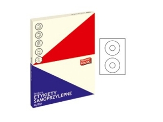 Etykiety samoprzylepne GRAND 33 100ark �rednica 117mm