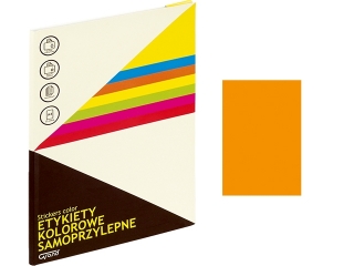 Etykiety samoprzylepne GRAND pomara�czowe 065