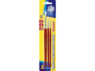 P�dzle ASTRA z w�osia naturalnego 3szt.