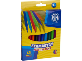 Flamastry okr�g�e CX ASTRA - 12 kolor�w  SUPER-HURT