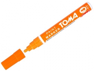 Marker olejowy TOMA fibrowa ko�c�wka 2, 5mm, pomara�czowy
