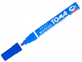 Marker olejowy TOMA fibrowa ko�c�wka 2, 5mm, niebieski