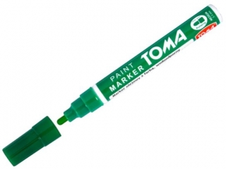 Marker olejowy TOMA fibrowa ko�c�wka 2, 5mm, zielony