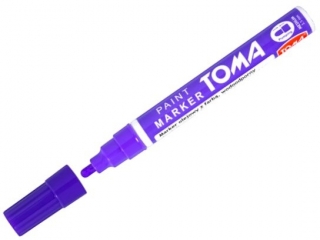 Marker olejowy TOMA fibrowa ko�c�wka 2, 5mm, fioletowy