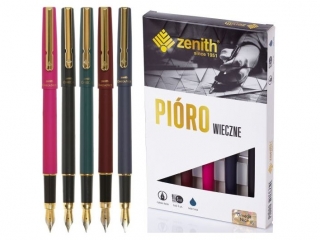 Pióro wieczne Zenith Omega Nice - box 5 sztuk - mix kol