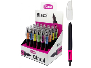 Pira atramentowe TOMA BLACK z czarn stalwk PVD, mix Display