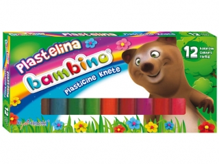 Plastelina BAMBINO 12 kolorw