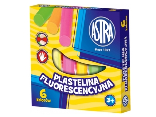 Plastelina 6 kolor�w ASTRA fluorescencyjna
