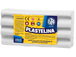 Plastelina ASTRA 1kg bia�a