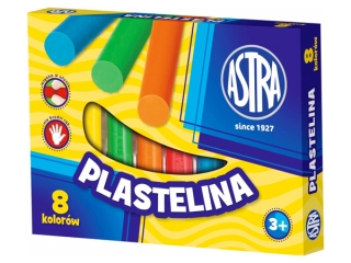 Plastelina 8 kolor�w ASTRA