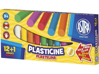 Plastelina 12 kolorw ASTRA + 1 kolor GRATIS HURT
