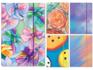 Teczka z gumk� A4 KRESKA (mm)