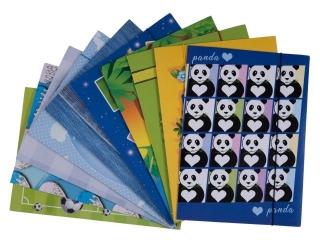 Teczka z gumk� A4 KRESKA (md)