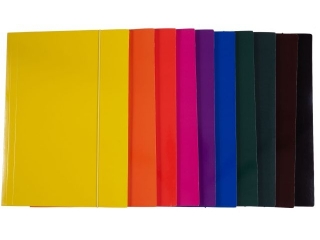 Teczka z gumk� A4 KRESKA jednokolorowa -  mix