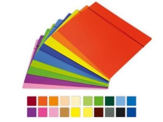 Teczka z gumk� A4 KRESKA (jkf) jednokolorowa extra foliowana