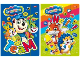 Teczka z gumk� A4 ST.MAJEWSKI 300 g/m2 - BAMBINO